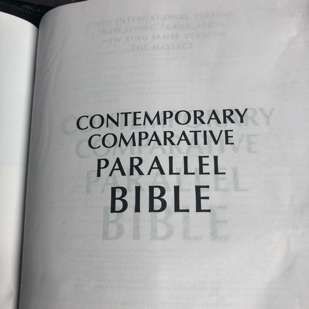 Contemporary Comparative Parallel Bible published by Zondervan